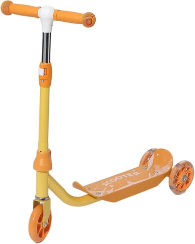 Three Wheel Scooter for Kids 2-5, Light Up Princess Scooters with Handleber-Steer, Adjustable Height Kick Scooters for Boys & Grils, Indoor and Outdoor Use in Kuwait
