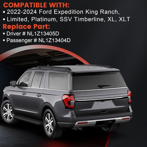 أضواء خلفية متوافقة مع 2022-2025 Ford Expedition Timberline نوع الهالوجين الفرامل الخلفية المصابيح الخلفية لاستبدال NL1Z13404D in Kuwait