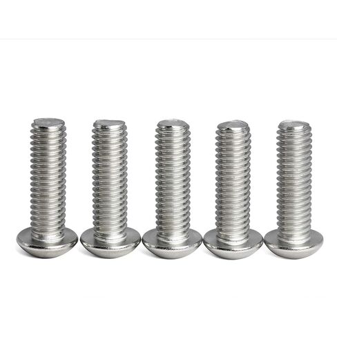 10-32 x 1 Button Head Socket Cap Bolts Screws, 304 Stainless Steel, Allen Hex Drive, Bright Finish, Fully Machine Thread 50PCS in Kuwait