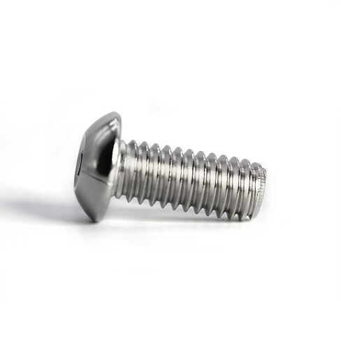 10-32 x 1 Button Head Socket Cap Bolts Screws, 304 Stainless Steel, Allen Hex Drive, Bright Finish, Fully Machine Thread 50PCS in Kuwait