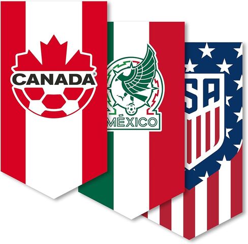 World Cup 2026 Pennant Flag 70x130 cm / 28x51 in – Outdoor Indoor Soccer Banner for Party Decoration, Home, Bar, Man Cave, Garden – World Cup Decor for Fans & Events | Portuguese in Kuwait