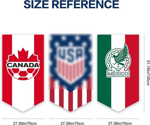 World Cup 2026 Pennant Flag 70x130 cm / 28x51 in – Outdoor Indoor Soccer Banner for Party Decoration, Home, Bar, Man Cave, Garden – World Cup Decor for Fans & Events | Portuguese in Kuwait