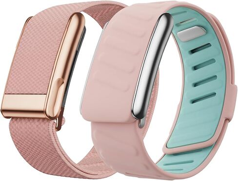 مجموعة من أحزمة One Rose Golden Accessories Superknit وسوار سيليكون من الملحقات الفضية المتوافقة مع WHOOP 5.0، حزام معصم بديل ناعم قابل للتعديل لـ WHOOP 5.0 (يتضمن قطعة واحدة من الذروة + قطعة واحدة MG) in Kuwait