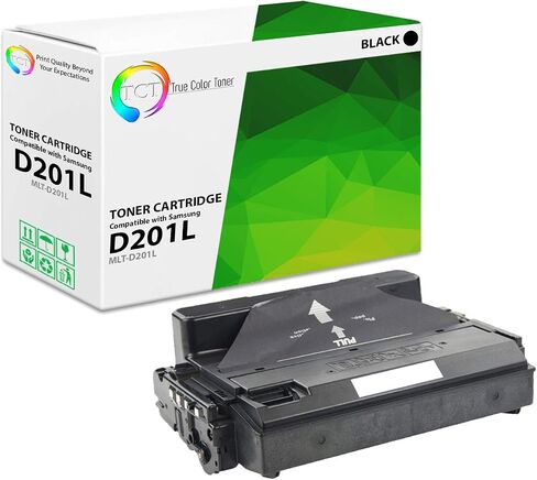 خرطوشة حبر TCT D201L مكونة من عبوتين - بديل متوافق لجهاز Samsung MLT-D201L أسود عالي الإنتاجية يعمل مع طابعات Samsung ProXpress M4080FX M4030ND (20,000 صفحة) in Kuwait