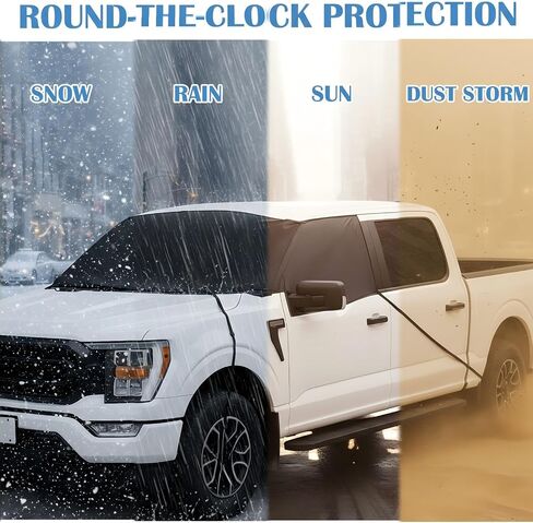 غطاء ثلجي للزجاج الأمامي من Tallew لشاحنة كاملة الحجم متوافق مع Ford F150 F250، متوافق مع ذاكرة الوصول العشوائي للثلج والثلج in Kuwait