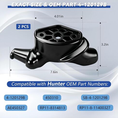 Tire Changer Duck Head 4-120129B,Wing Style Black Plastic Duck Head,Workshop Tire Machine Duck Head Replacement for TCX50/515/550 (2 Pack) in Saudi Arabia