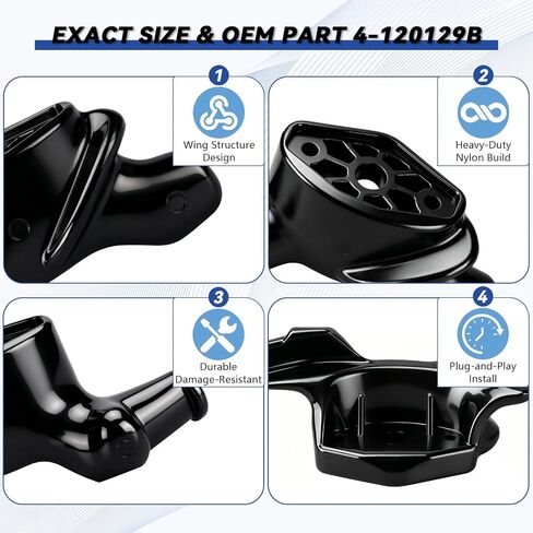 Tire Changer Duck Head 4-120129B,Wing Style Black Plastic Duck Head,Workshop Tire Machine Duck Head Replacement for TCX50/515/550 (2 Pack) in Saudi Arabia