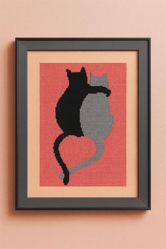 قماش Pepita Needlepoint: أصدقاء القطط، 7 × 10 بوصة in Kuwait