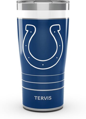 Tervis Traveler NFL Indianapolis Colts - كوب سفر MVP ثلاثي معزول يحافظ على المشروبات باردة وساخنة، 30oz، من الفولاذ المقاوم للصدأ in Kuwait