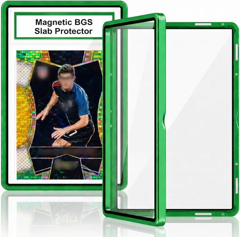 حافظة BGS Slab مع قفل آمن من 9 نقاط، حافظة بطاقات متدرجة من سبائك الألومنيوم لألواح BGS 35PT، واقي لوح حماية مغناطيسي من الأشعة فوق البنفسجية للعرض الاحترافي وإطار تخزين للبطاقات الرياضية (ذهبي) in Kuwait