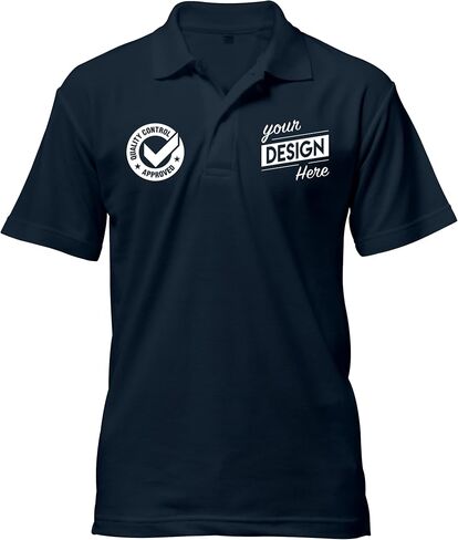 Print Your Design | Custom Personalized Polo Shirt for Men & Women, Short Sleeve Sports Golf Tennis T-Shirt in Kuwait