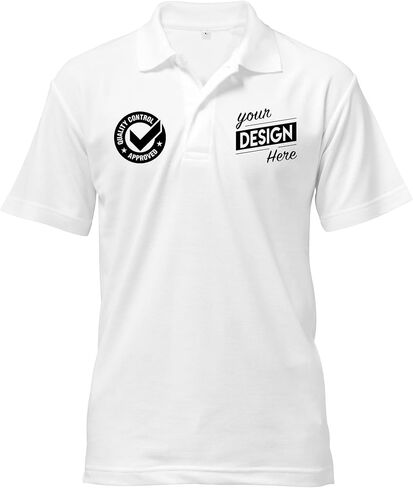 Print Your Design | Custom Personalized Polo Shirt for Men & Women, Short Sleeve Sports Golf Tennis T-Shirt in Kuwait