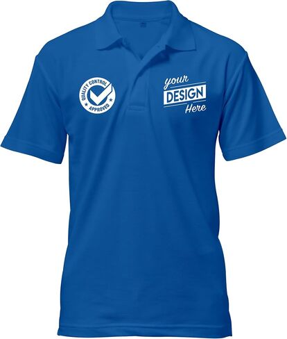 Print Your Design | Custom Personalized Polo Shirt for Men & Women, Short Sleeve Sports Golf Tennis T-Shirt in Kuwait