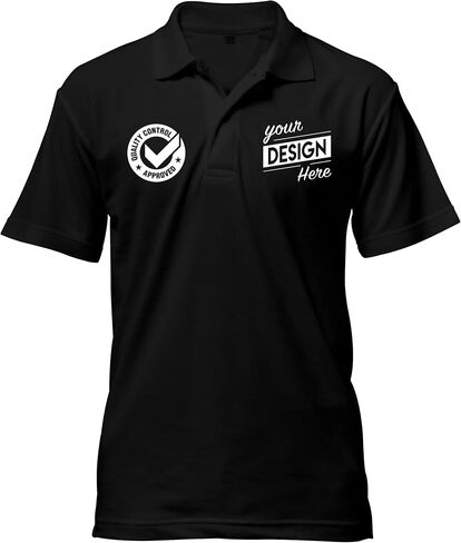 Print Your Design | Custom Personalized Polo Shirt for Men & Women, Short Sleeve Sports Golf Tennis T-Shirt in Kuwait