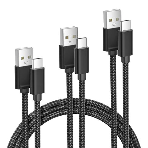 كابل شحن Elebase iPhone 17 17e Pro Max 1.5/3.3/6.6FT 3Pack، سلك شاحن سيارة USB A إلى النوع C، كابل USBC Carplay لجهاز Apple 16 Plus iPad 10 Mini 7 Air 8، Airpods، Samsung Galaxy S26 S25 A17 Ultra in Kuwait
