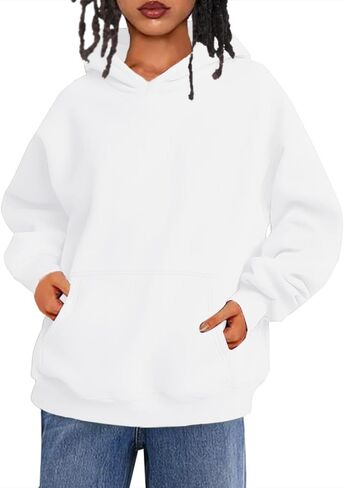 Zhyaj Oversized Hoodies for Women Sweatshirts Pullover Fleece Sweaters Long Sleeve Outfits Fashion Y2k Clothes with Pocket in Kuwait