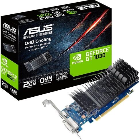ASUS GeForce GT 730 2GB GDDR5 Low Profile Graphics Card for Silent HTPC Builds (with I/O Port Brackets) in Saudi Arabia