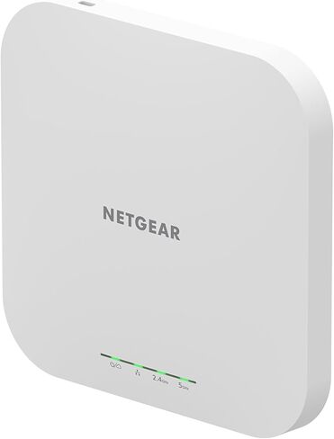 NETGEAR Cloud Managed WiFi 6 Wireless Access Point (WAX610) | Dual-Band AX1800 Speed, 1x 2.5G Ethernet PoE+ Port, 200 Devices, 802.11ax, Insight Remote Management, AC Adapter not Included in Saudi Arabia