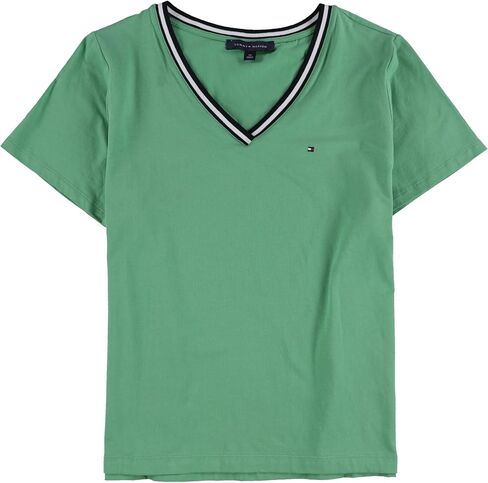 Tommy Hilfiger Women's Short Sleeve V-Neck T-Shirt (Standard and Plus Size) in Kuwait