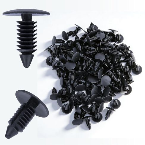 200 PCS Car Plastic Trim Boot Rivets Push Clip Fastener, 8mm Plastic Fender Clips Push Pins, Retainer Clips Automotive Fits for GM 1605396, 1595864 for Chrysler 6030441 for Ford 388577S, W705589-S300 in Saudi Arabia