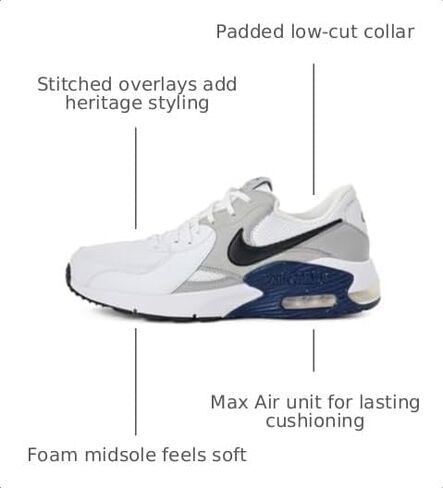 حذاء الجري منخفض الرقبة للرجال من Nike، Nero Black White Dk Gray، الولايات المتحدة:9 in Kuwait