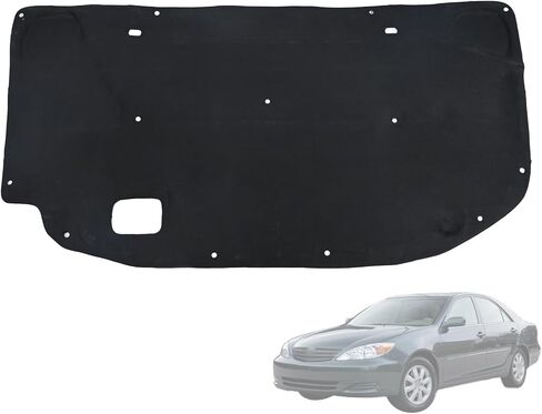 غطاء المحرك الأمامي، وسادة قطنية عازلة للحرارة، مناسبة لسيارة Toyota Camry 2002-2007، ملحقات غطاء عازل للصوت، درع بطانة غطاء المحرك، سجادة مقاومة للحريق، حصيرة إزالة الضوضاء (بدون رقائق الألومنيوم) in Kuwait