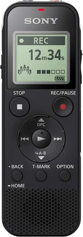 مسجل صوت رقمي ستيريو ICD-PX470 من سوني مع مسجل صوت USB مدمج، أسود in Saudi Arabia