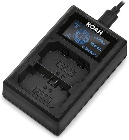 Sony NP-FZ100 Z-Series Rechargeable Battery Pack (for a9 and a7rIII Cameras) with Dual Charger - Great Replacement Accessory for Compatible Digital Cameras (2 Items) in Saudi Arabia