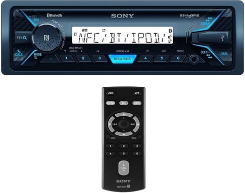 سوني DSXM55BT جهاز استقبال استريو للوسائط الرقمية البحرية بتقنية البلوتوث SiriusXM جاهز، DIN فردي in Kuwait
