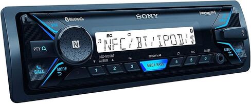 سوني DSXM55BT جهاز استقبال استريو للوسائط الرقمية البحرية بتقنية البلوتوث SiriusXM جاهز، DIN فردي in Kuwait