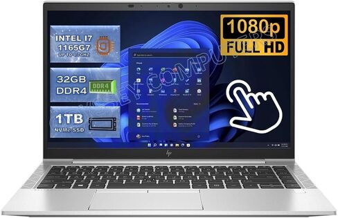 HP EliteBook 840 G8 مقاس 14 بوصة، Intel Core i5-1145G7، ذاكرة وصول عشوائي سعتها 16 جيجابايت، محرك أقراص SSD سعة 256 جيجابايت (متجدد) in Kuwait