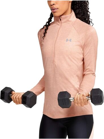 كنزة صوفية نسائية بأكمام طويلة وسحاب من Under Armour Tech Twist ½ in Kuwait