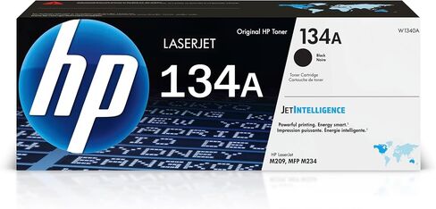 خرطوشة حبر سوداء أصلية HP 134A | تعمل مع سلسلة HP LaserJet M209، HP LaserJet MFP M234 | W1340A in Saudi Arabia