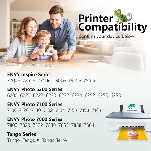 COLORETTO 62XL Ink Cartridge for HP Envy 7645 7640 5540 5642 5643 5640 5660 Officejet 5740 5746 200 250 258 Printers as Replacement of HP 62 XL 62xl hp62xl hp62 High Yield Combo Pack (2 Black) in Saudi Arabia