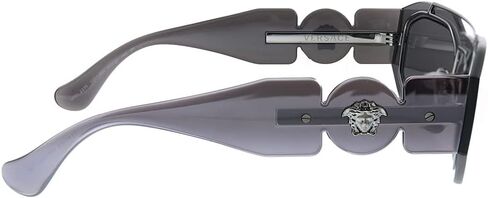 Versace VE 2235 1252/2 Transparent Light Green Plastic Geometric Sunglasses Green Lens in Saudi Arabia