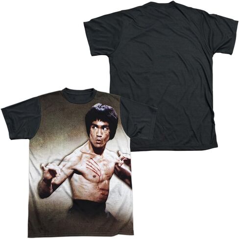 Bruce Lee - Scratched Black Back T-Shirt Size L in Saudi Arabia