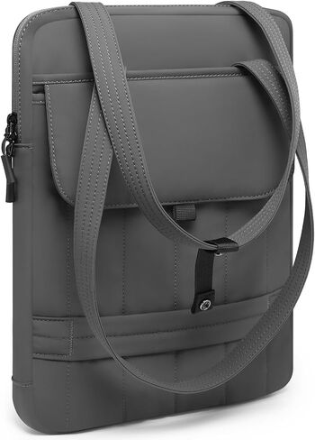 HYZUO 13.3-14 Inch Puffy Laptop Sleeve Padded Handbag for 13"-14" MacBook Pro/Air, 13" 13.3" Dell/HP/Lenovo/Asus/Acer Notebook Chromebook, Women Slim Shoulder Bags Work Daily Bag, Midnight Green in Saudi Arabia