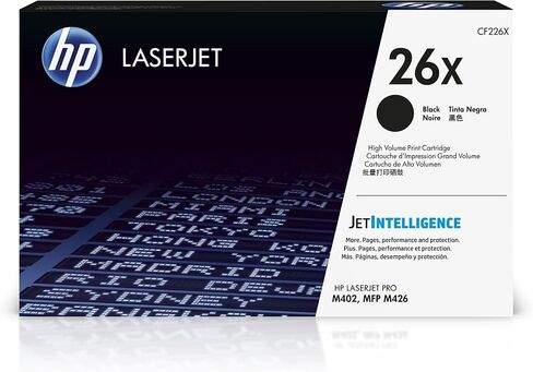 HP 26X | CF226XD | 2 خراطيش حبر | يعمل مع سلسلة HP LaserJet Pro M402، سلسلة M426 | أسود | إنتاجية عالية in Kuwait
