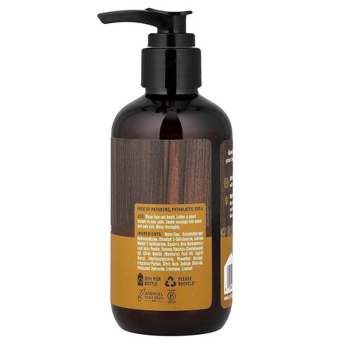 Every Man Jack Beard + Face Wash - Subtle Fragrance - Deep Cleans, Conditions, and Softens Your Beard and Skin Underneath - Naturally Derived with Aloe and Coconut - 6.7-ounce (Sandalwood, 1 Pack) in Kuwait