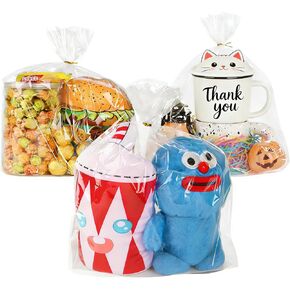 Cellophane Bags 200 Pcs 6x10 Inch Clear Gift Bag for Treats Candy Packaging in Saudi Arabia