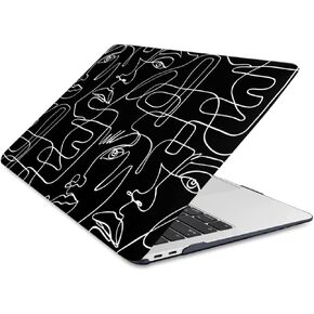 متوافق مع حافظة MacBook Air M2 مقاس 13.6 بوصة موديل A2681/A3113 إصدار 2022، حافظة كمبيوتر محمول بلاستيكية خفيفة الوزن لجهاز MacBook Air مقاس 13.6 بوصة مع شاشة Retina ومصباح حروف in Kuwait