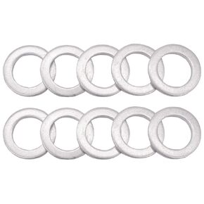 AOIT 10 Pcs Aluminum Transmission Fluid Drain Plug Crush Washer Seal Fits for Toyota Prius Corolla Tacoma Camry, Replacement for The Part# 90430-18008, Used for Change Transmission Fluid in Saudi Arabia