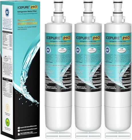 ICEPURE PRO 4396508 NSF401&473&53 Replacement for Whirlpool 4396510, EDR5RXD1, NLC240V, PNL240V, 4396508p, 4396547, 4392857, 9010, LC400V, WF-NLC240V, 46-9010, Everydrop Filter 5 water filter，3 PACK in Saudi Arabia
