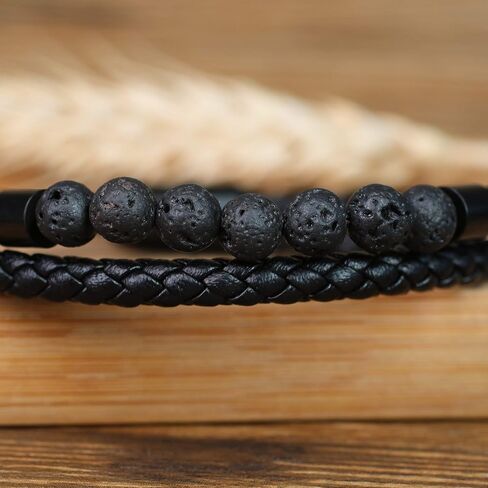COAI Double Layer Stone Beaded Leather Bracelet in Saudi Arabia