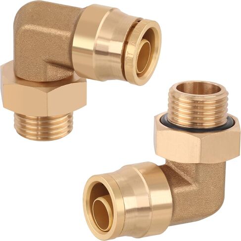 النحاس DOT PLC ذكر الكوع المناسب 5/8 "أنبوب x M22-1.5 استبدال فولفو 20378449,2 قطعة in Kuwait