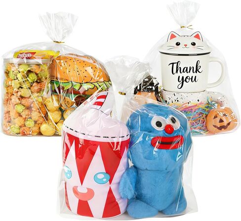 Cellophane Bags 200 Pcs 6x10 Inch Clear Gift Bag for Treats Candy Packaging in Saudi Arabia