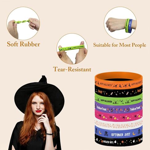 24Pcs Christmas Silicone Bracelets Xmas Rubber Wristbands for Family Holiday Party Favors Supplies for Kids Adults,Christmas Gift Exchange Festive Wrist Band Decor(8 style) in Saudi Arabia