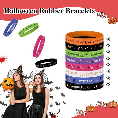 24Pcs Christmas Silicone Bracelets Xmas Rubber Wristbands for Family Holiday Party Favors Supplies for Kids Adults,Christmas Gift Exchange Festive Wrist Band Decor(8 style) in Saudi Arabia