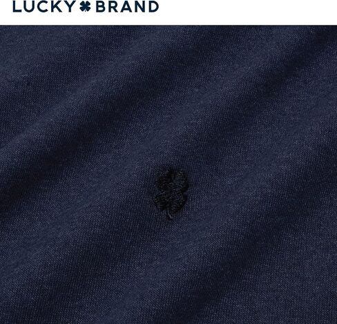 قميص داخلي رجالي من Lucky Brand - تي شيرت قطني بأكمام قصيرة ورقبة دائرية (عبوتان)، مقاس صغير، متنوع in Kuwait