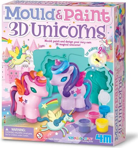 4M | Mould and Paint | 3D Unicorns | Mould, Paint and Design 3D Magical Unicorns | Kids Age 3+,Pink in Saudi Arabia